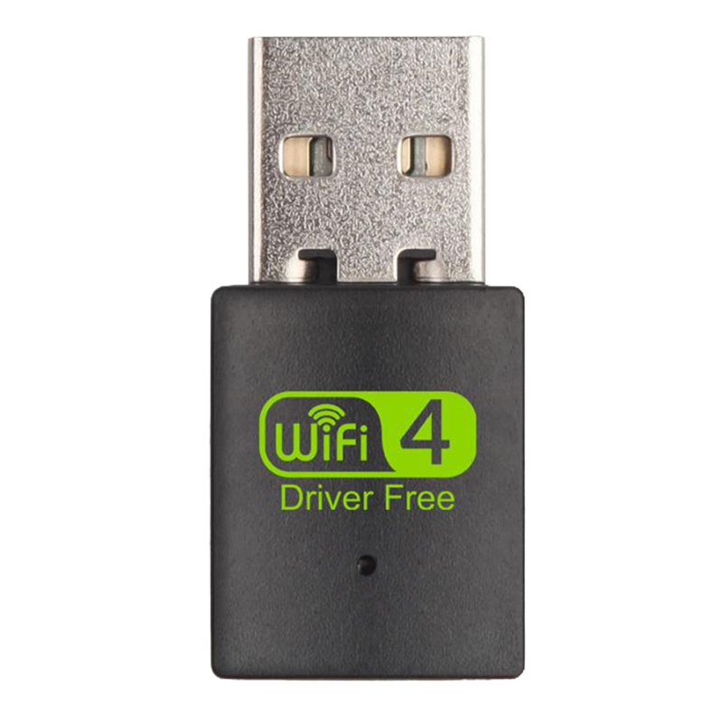 Mini Wireless USB Wi-Fi 4 Adapter (300Mbps) – Driver Free
