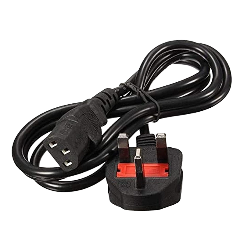 TECHNO Deluxe UK 3-Pin to C13 Power Cable (1.5M) – Black