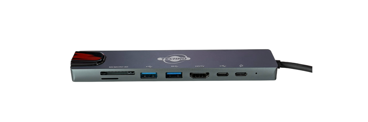Techno TN-0801TPC 8-in-1 Type-C Adapter