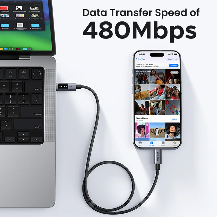 Ugreen 2M 100W Uno Type-C to Type-C PD Fast Charging Cable
