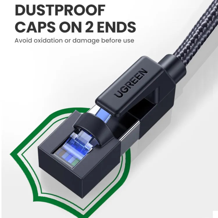UGREEN CAT8 Shielded Round Braided Cable Modular Plugs