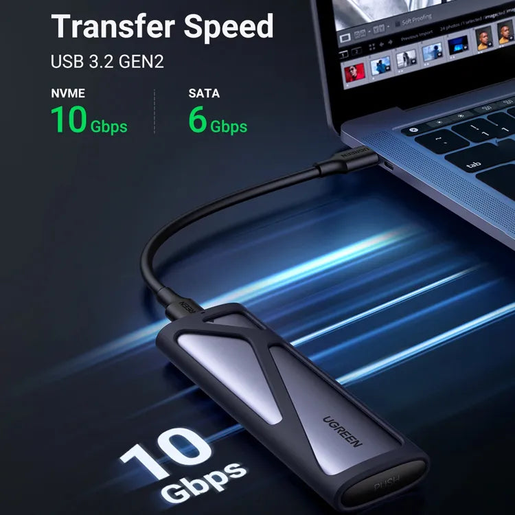 UGREEN M.2 SATA/NVMe Hard Drive Enclosure - 90264