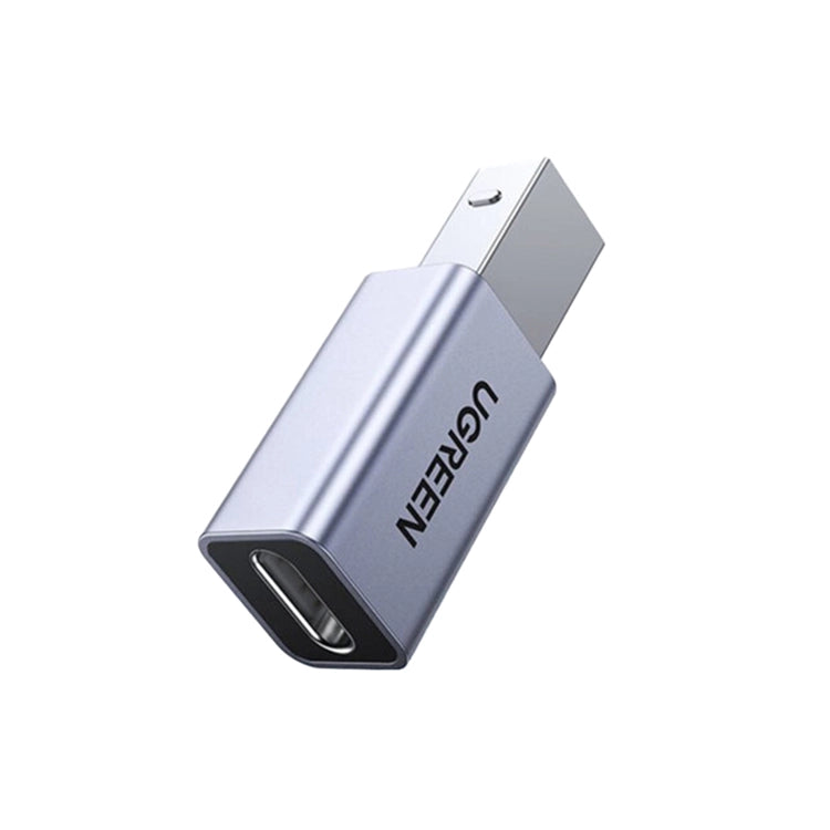 UGREEN USB 2.0 USB-C Female to USB 2.0 B Male Adapter – Aluminum Case (20120)