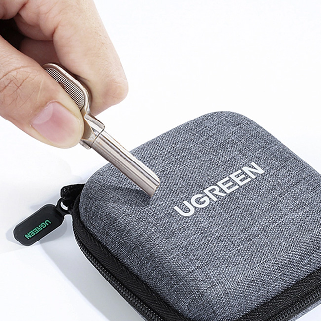 UGREEN Earphone & Cable & Charger Multi-functional Case (Fabric) (Gray)