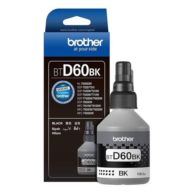 Brother BT D60 Black Ink Bottle