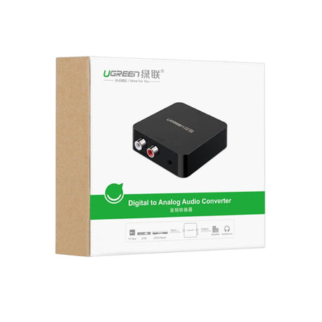 UGREEN 30523 Digital to Analog Audio Converter (DAC) – Coaxial / Toslink to RCA & 3.5mm