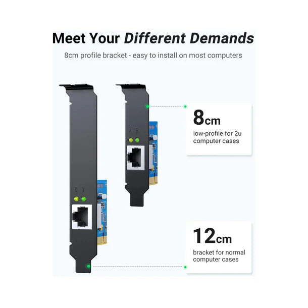 Ugreen 30771 Gigabit 10/100/1000Mbps PCI Express Network Adapter