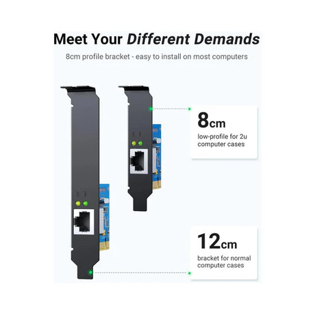 Ugreen 30771 Gigabit 10/100/1000Mbps PCI Express Network Adapter