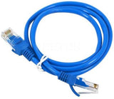 Techno Deluxe Cat6 UTP Ethernet Cable – 1.5M High-Speed RJ45 Network Patch Cord (Blue)