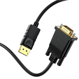 DisplayPort Male to VGA Female Adapter Cable – Black