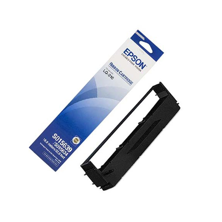 Genuine EPSON LQ-310 Ribbon Cartridge Black (S015639 / S015634)