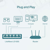 TP-LINK LS1005 5-Port 10/100Mbps Desktop Switch