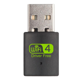 Mini Wireless USB Wi-Fi 4 Adapter (300Mbps) – Driver Free