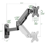 Monitor Single Wall Arm 17”-32”