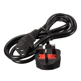 TECHNO Deluxe UK 3-Pin to C13 Power Cable (1.5M) – Black