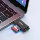 UGREEN USB 3.0 to TF + SD Dual Card Reader (Black) - 40752