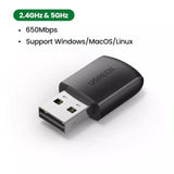 UGREEN AC650 11ac Dual-Band Wireless USB Adapter