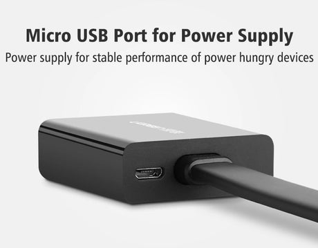 UGREEN DVI (24+1) Male to VGA Female Active Converter – MM108 (40259)