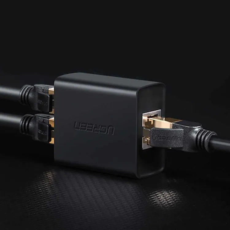UGREEN RJ45 Splitter Adapter 2 Pack (Black)