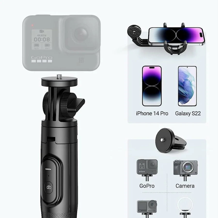 UGREEN Selfie Stick Tripod with Bluetooth Remote – LP586