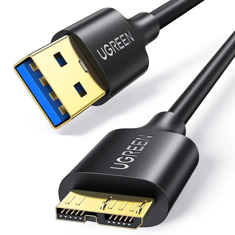 UGREEN USB 3.0 A Male to Micro USB 3.0 Male Cable 0.5m (Black) - 10840