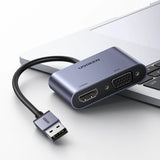 UGREEN USB 3.0 to HDMI + VGA Converter – CM449 (20518)