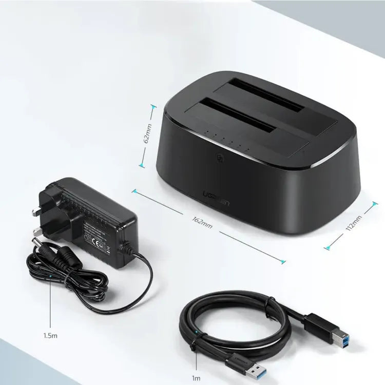 UGREEN USB 3.0 to SATA Dual-Bay Hard Drive Duplicator/Cloner EU