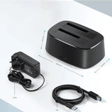UGREEN USB 3.0 to SATA Dual-Bay Hard Drive Duplicator/Cloner EU