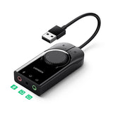 UGREEN USB External Stereo Sound Adapter 15cm (CM129) – USB to 3.5mm Audio Adapter