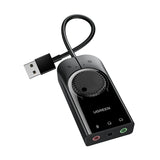 UGREEN USB External Stereo Sound Adapter 15cm (CM129) – USB to 3.5mm Audio Adapter