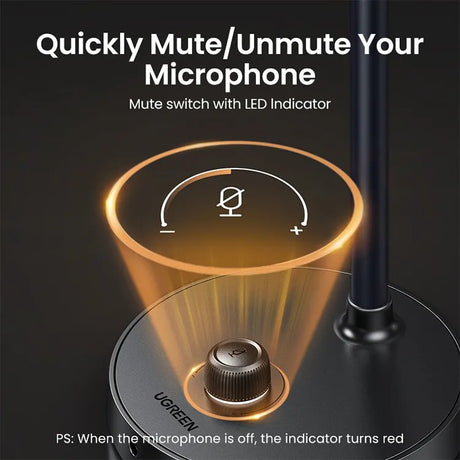 UGREEN USB microphone with stand : 90416