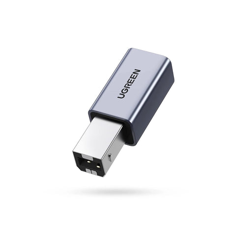 UGREEN USB 2.0 USB-C Female to USB 2.0 B Male Adapter – Aluminum Case (20120)