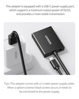 UGREEN VGA Male to HDMI Female Converter – CM513 (50945)