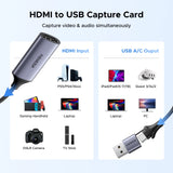 UGREEN 40189 Video Capture Card – HDMI to USB Capture Adapter (CM489)