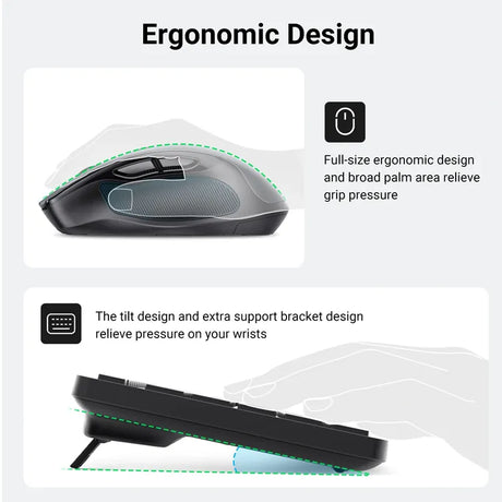 UGREEN Wireless Keyboard and Mouse Combo