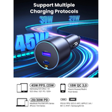 UGREEN 63W Type-C + USB A Fast Car Charger – EC701