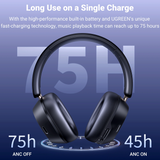 UGREEN HiTune Max5c Hybrid Active Noise-Cancelling Headphones Black