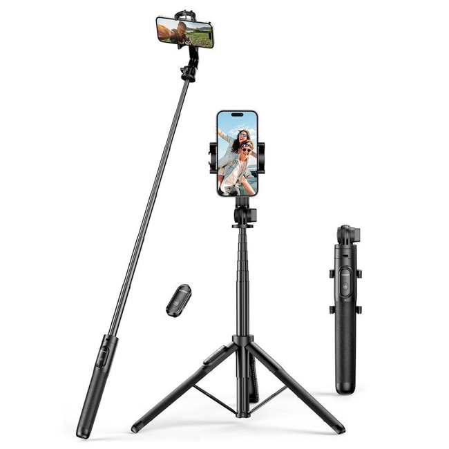 UGREEN Selfie Stick Tripod Stand With Bluetooth Remote and Length Adjusted(1.5m)