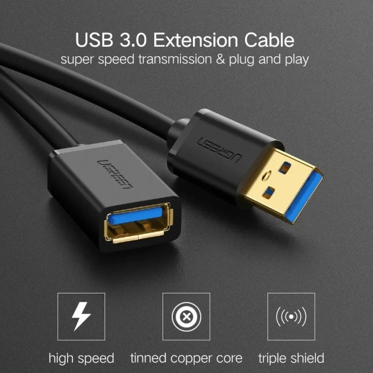 UGREEN USB 3.0 Extension Male Cable 3m (Black)