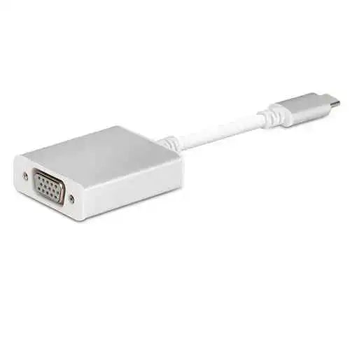 USB 3.1 Type-C to VGA Female Adapter – Silver