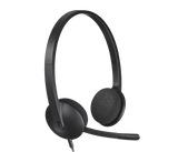 H340 USB Computer Headset with Noise Cancelling Mic – Stereo Digital Audio