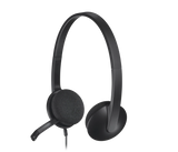 H340 USB Computer Headset with Noise Cancelling Mic – Stereo Digital Audio