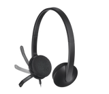 H340 USB Computer Headset with Noise Cancelling Mic – Stereo Digital Audio