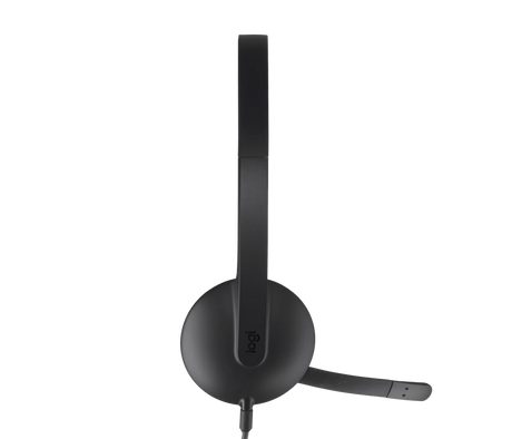 H340 USB Computer Headset with Noise Cancelling Mic – Stereo Digital Audio