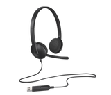 H340 USB Computer Headset with Noise Cancelling Mic – Stereo Digital Audio
