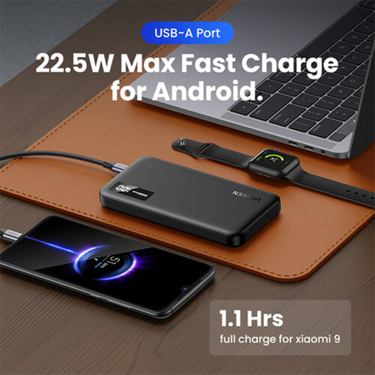 UGREEN 10000mAh 20W Two  way Fast Charging Power Bank