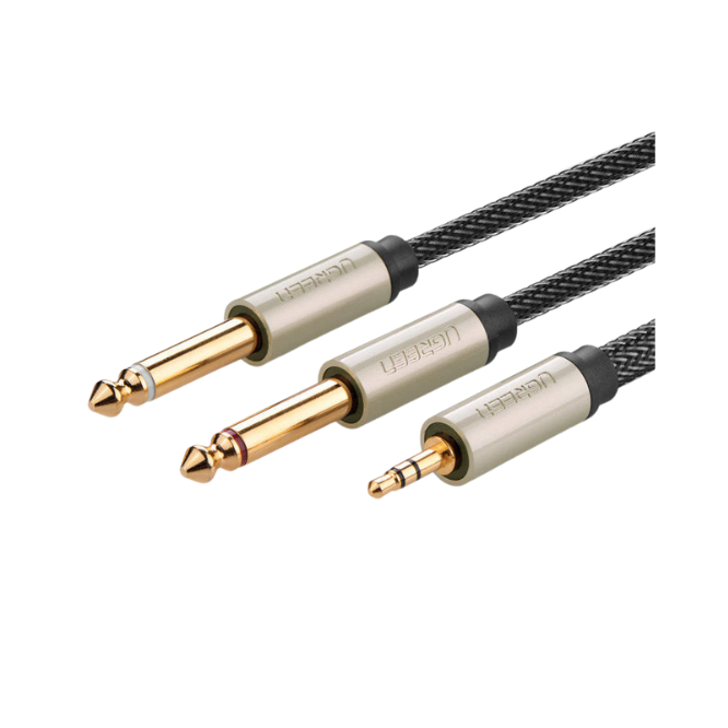 UGREEN 3.5mm TRS to Dual 6.35mm TS Audio Cable 2m (AV126)
