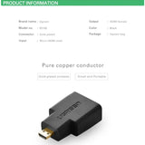 UGREEN Micro HDMI Male to HDMI Female Adapter – 20106 (Black)