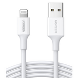 Ugreen USB-A to Lightning Cable 2.4A Max White 1m – 20728
