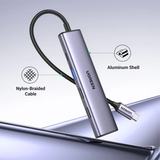 Ugreen USB-C To HDMI+1xUSB3.0 A+2xUSB2.0 A+PD Power Converter – 15495